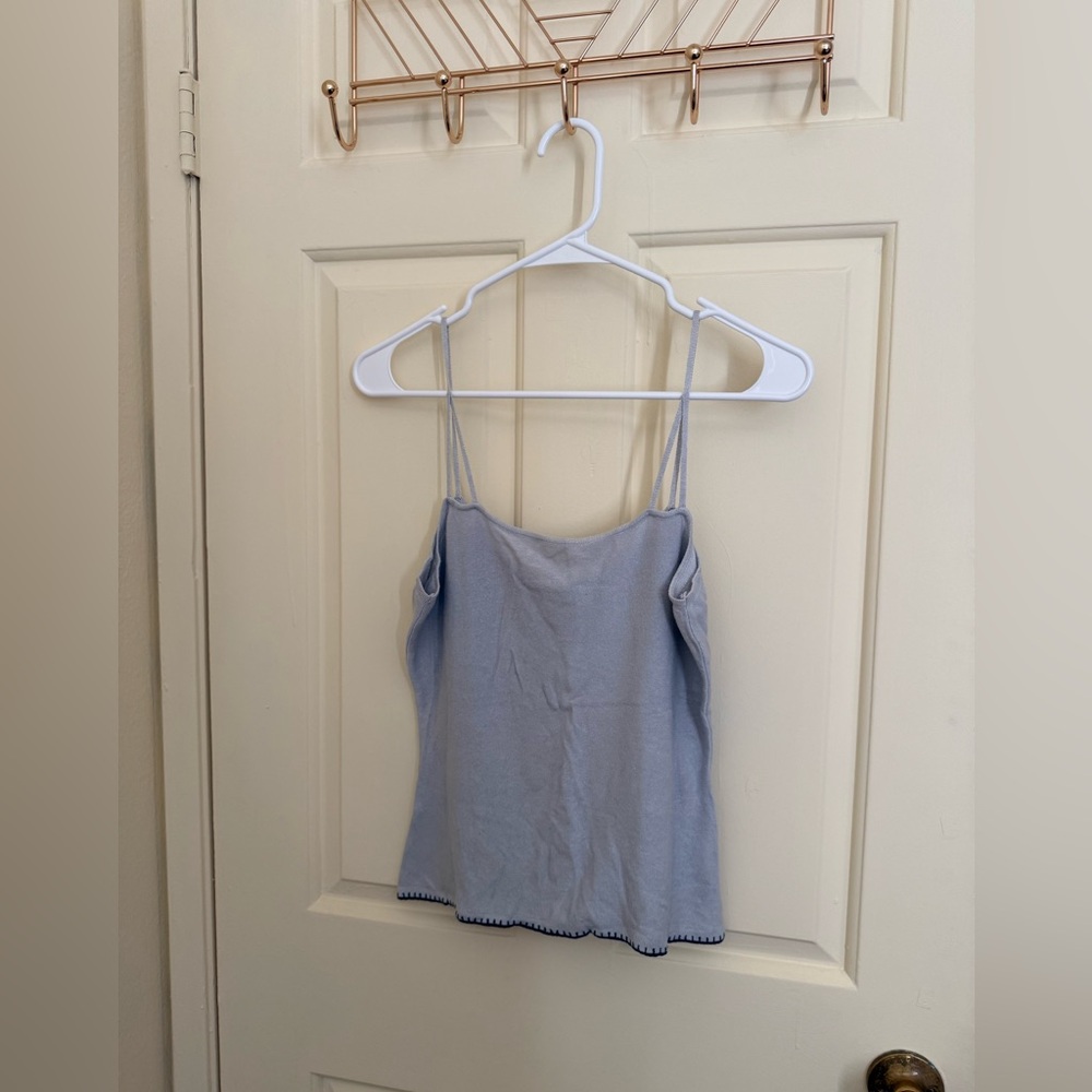 Chloe Light Blue Knit Women's Cami